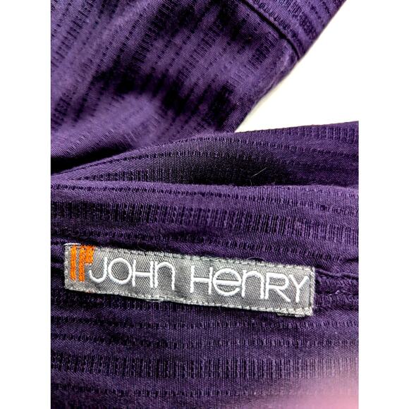 Vintage John Henry mens Sz S Dress Shirt Chest 44 CB29.5"Sleeve 23.5"Button down - Picture 6 of 9